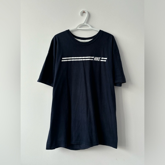 Authentique t-shirt bleu Nike vintage 2000’s / blue t-shirt Nike vintage 2000's - Picture 1 of 3